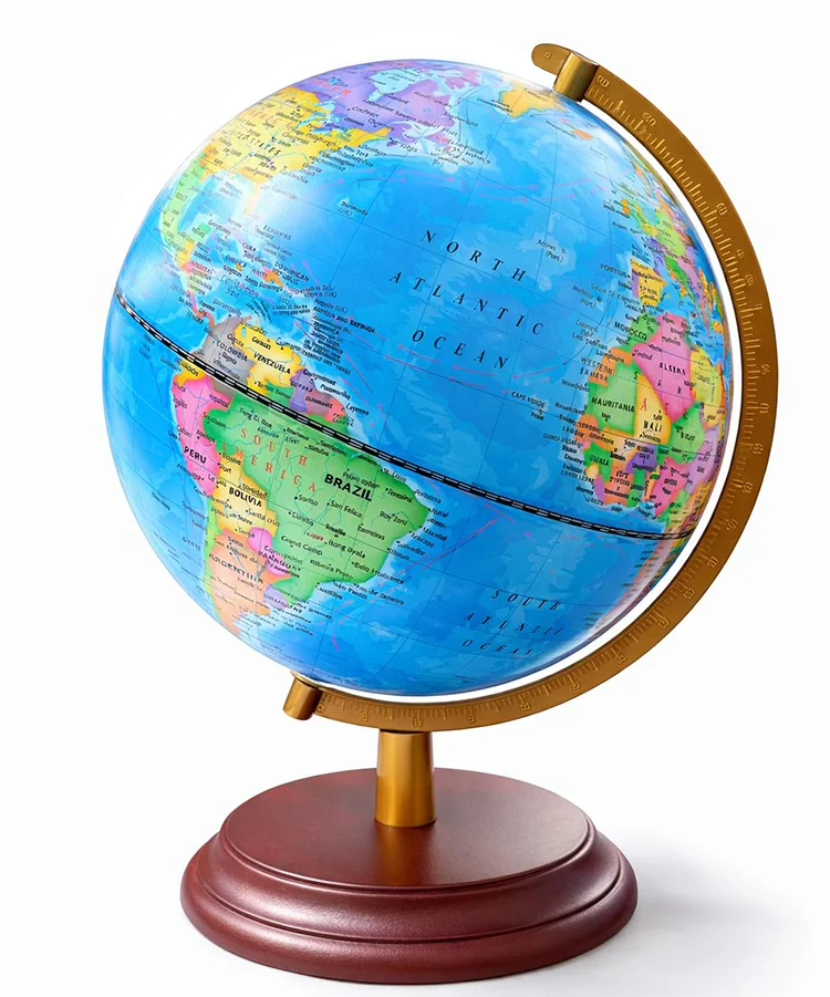 Dekoratif Işıklı Masa Üstü Dünya Küre Alk5260