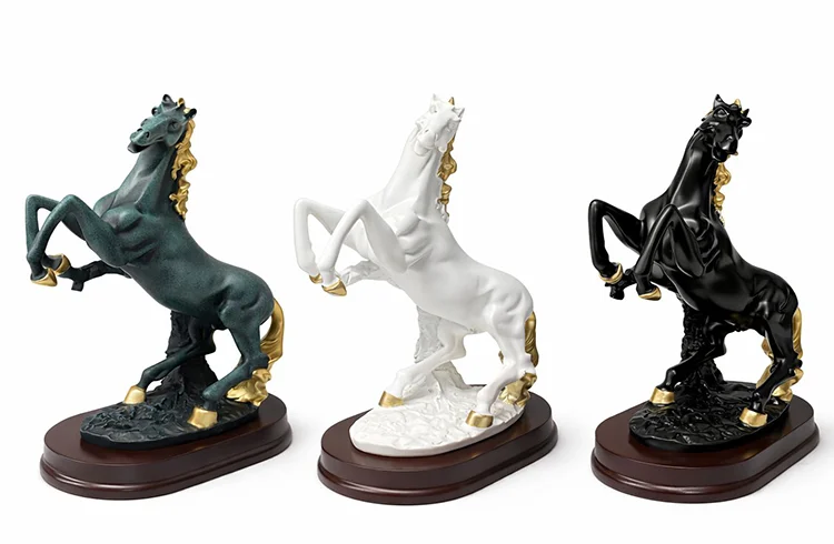 Polyester Şahlanmış At Figürü  Alk1625