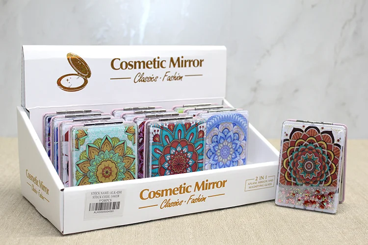 Mandala Desenli Hareketli Sulu El Aynası Alk4581