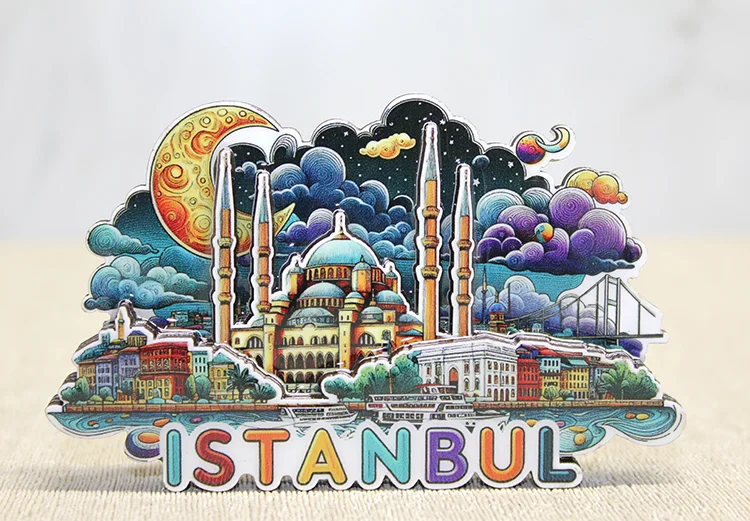 Ahşap İstanbul Temalı Magnet Alk4599