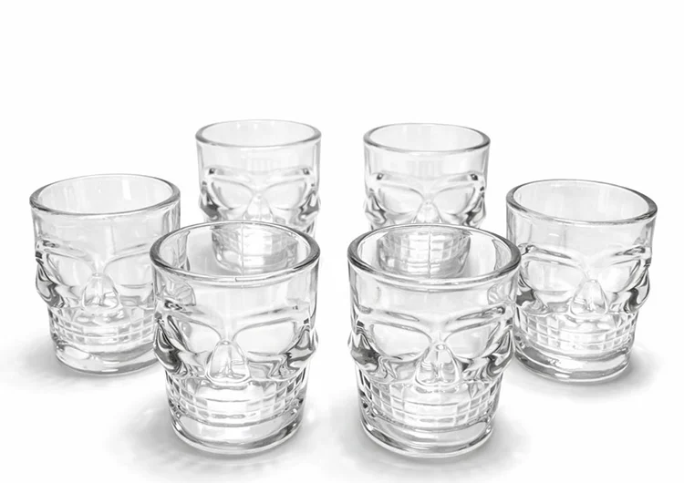 6'Lı Cam Kurukafa Bardak Seti Alk5116