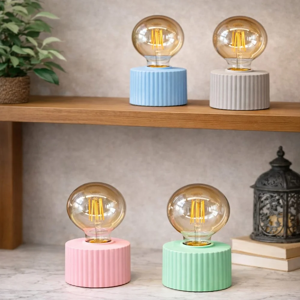 Toptan Ampül Tasarımlı Retro Masa Lambası