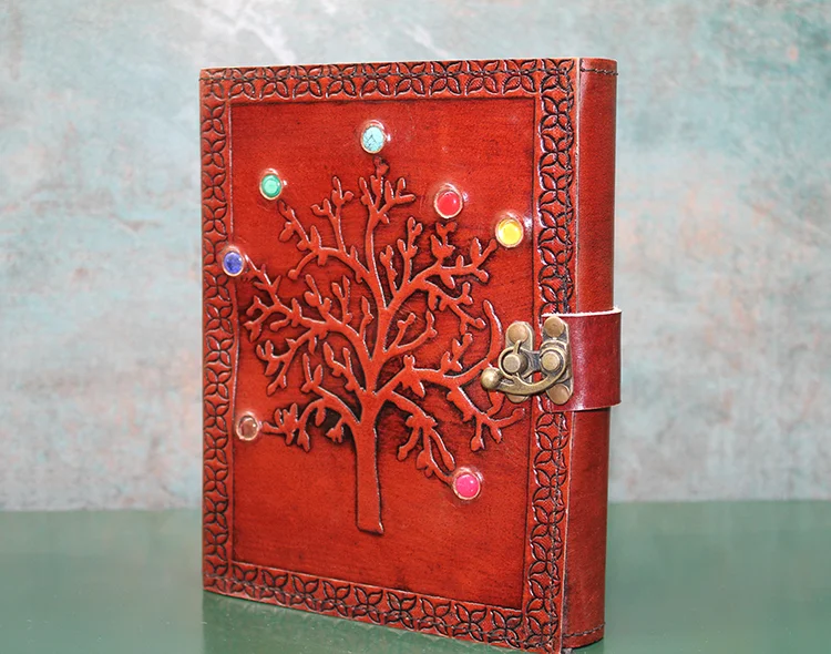 Taşlı Deri Defter Ksk3153