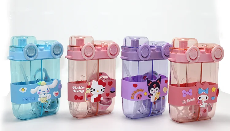 My Melody Çift Bölmeli Pipetli Matara & Suluk Alk5106