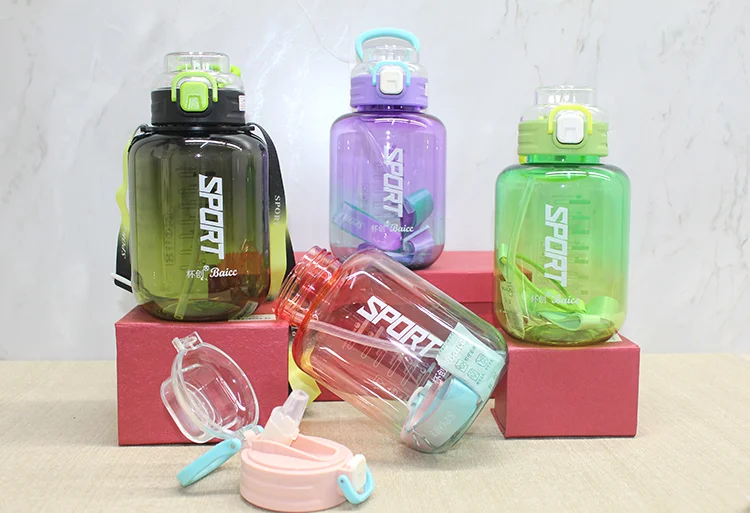 Pipetli Su Matarası 1100 Ml BPA İçermez Alk4646