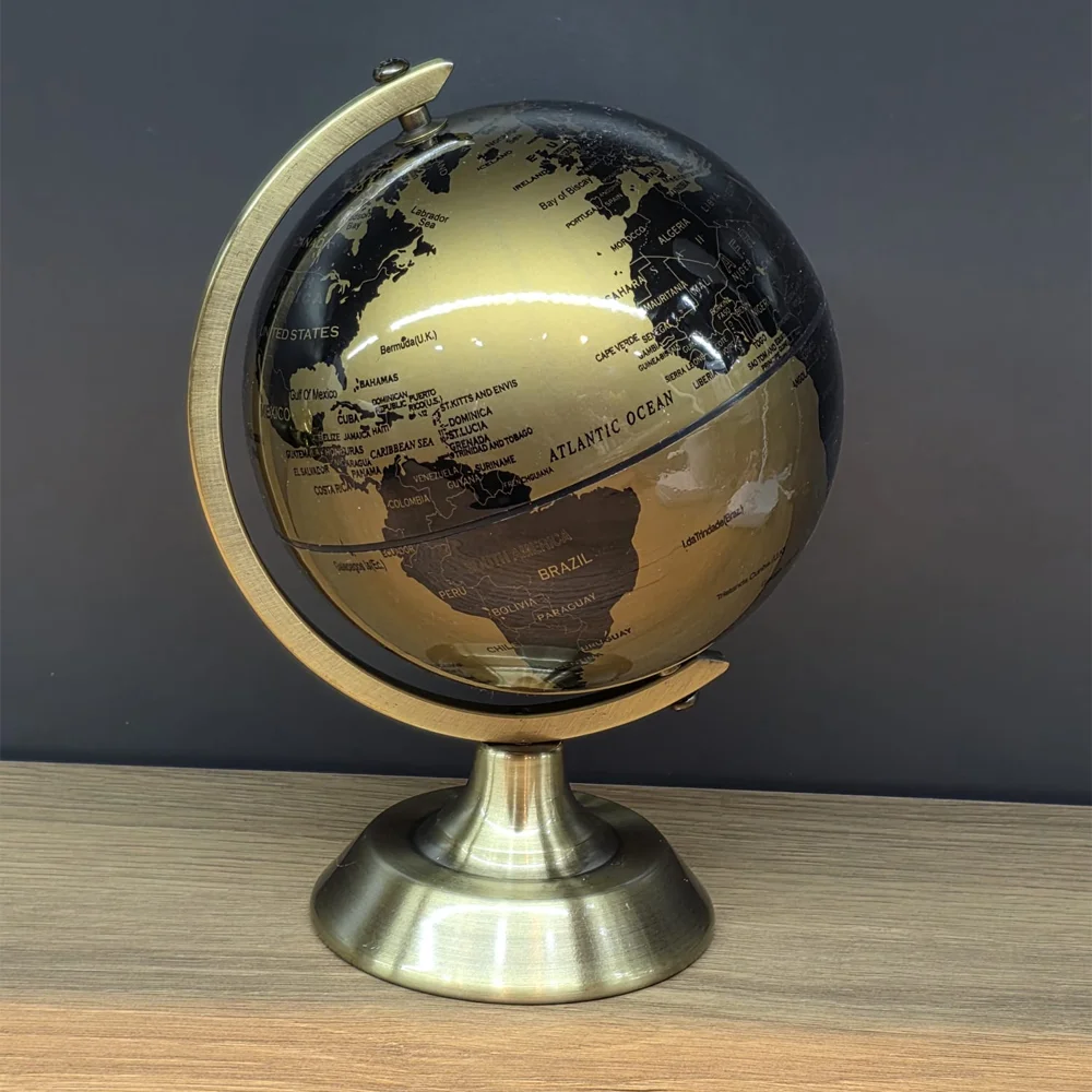 Toptan Metal Ayaklı Dekoratif Masaüstü Dünya Küresi