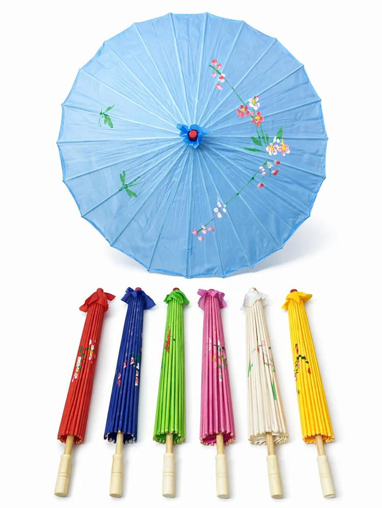 Ahşap Renkli Dekoratif Şemsiye Alk3624