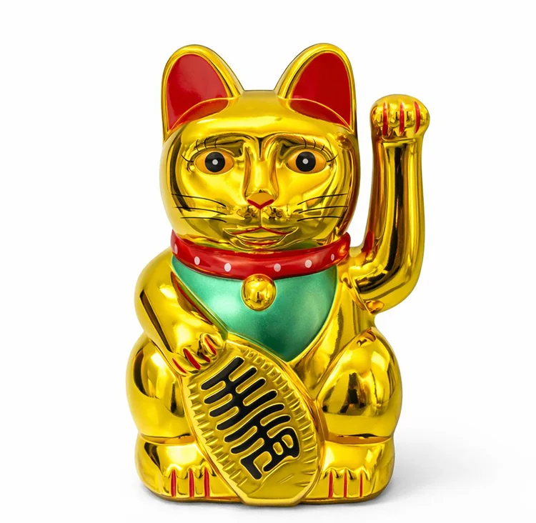 Pilli Sallanan Şans Kedisi - Maneki Neko Alk4525