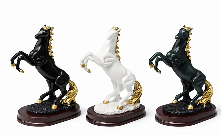 Polyester Şahlanmış At Figürü Alk1624