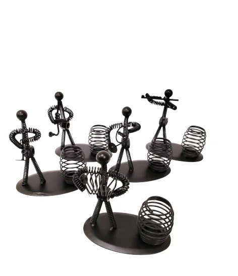 Toptan Dekoratif Metal Adam Müzisyen Kalemlik