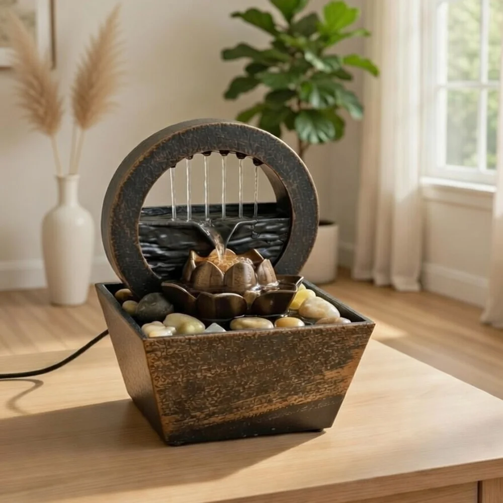 Toptan Dekoratif Masaüstü Su Şelalesi