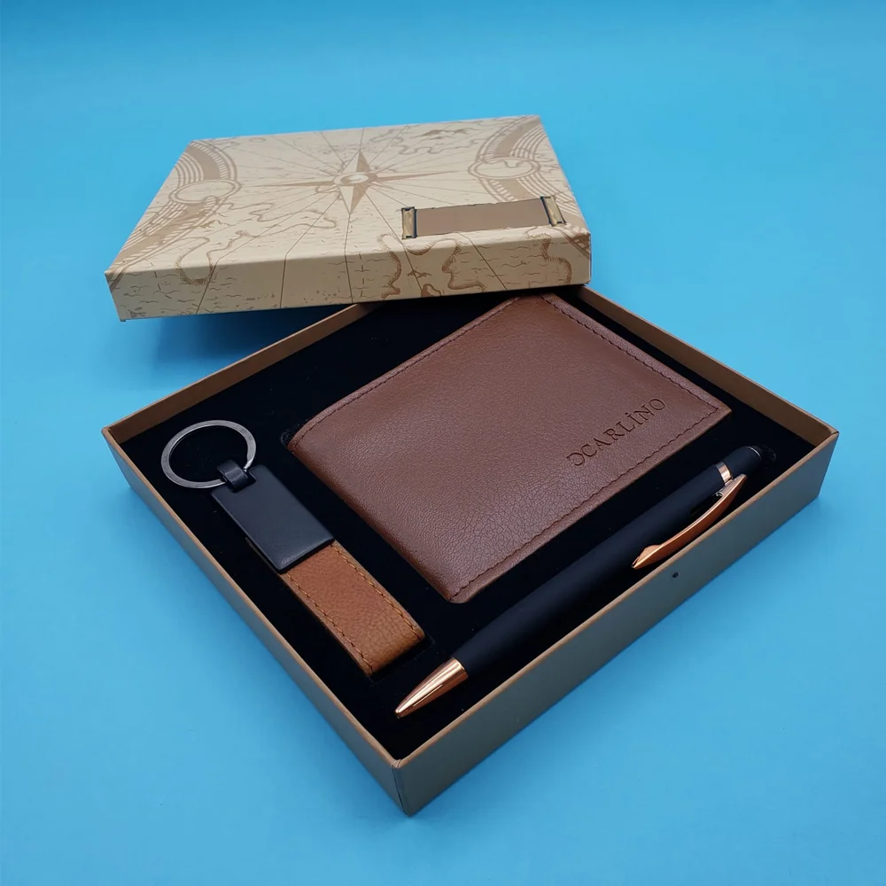 Toptan Kalem Cüzdan Anahtarlık Hediye Seti