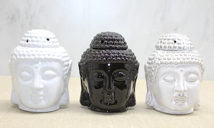 Seramik Buda Büstü Buhurdanlık Alk4447