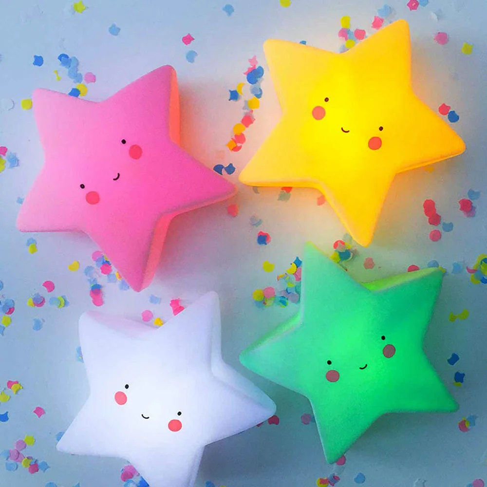 Toptan Gülen Yıldız Tasarımlı Led Işıklı Masa Lambası