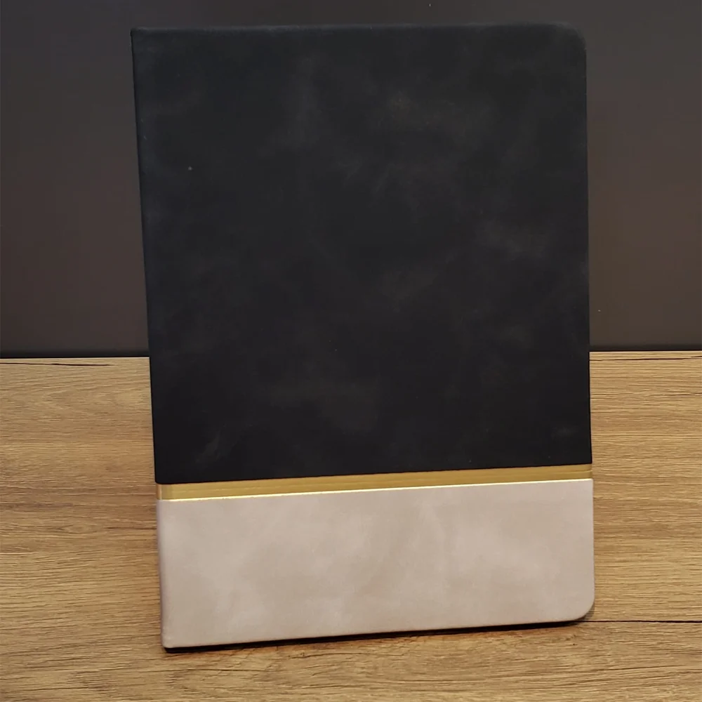 Toptan Siyah Çizgili Deri Defter