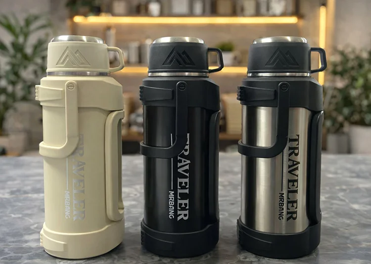 1200 Ml Çift Katmanlı Vakumlu Paslanmaz Çelik Termos Alk4639