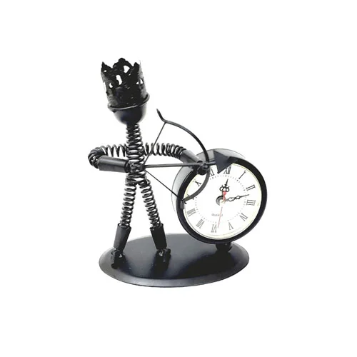 Toptan Dekoratif Metal Şovalye Masa Saati