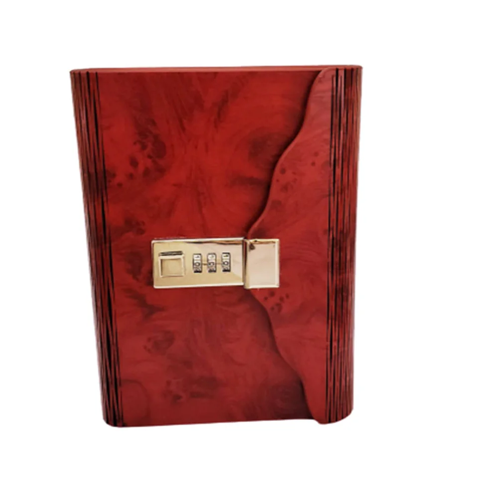 Toptan Ahşap Kapaklı Büyük Boy Şifreli Defter