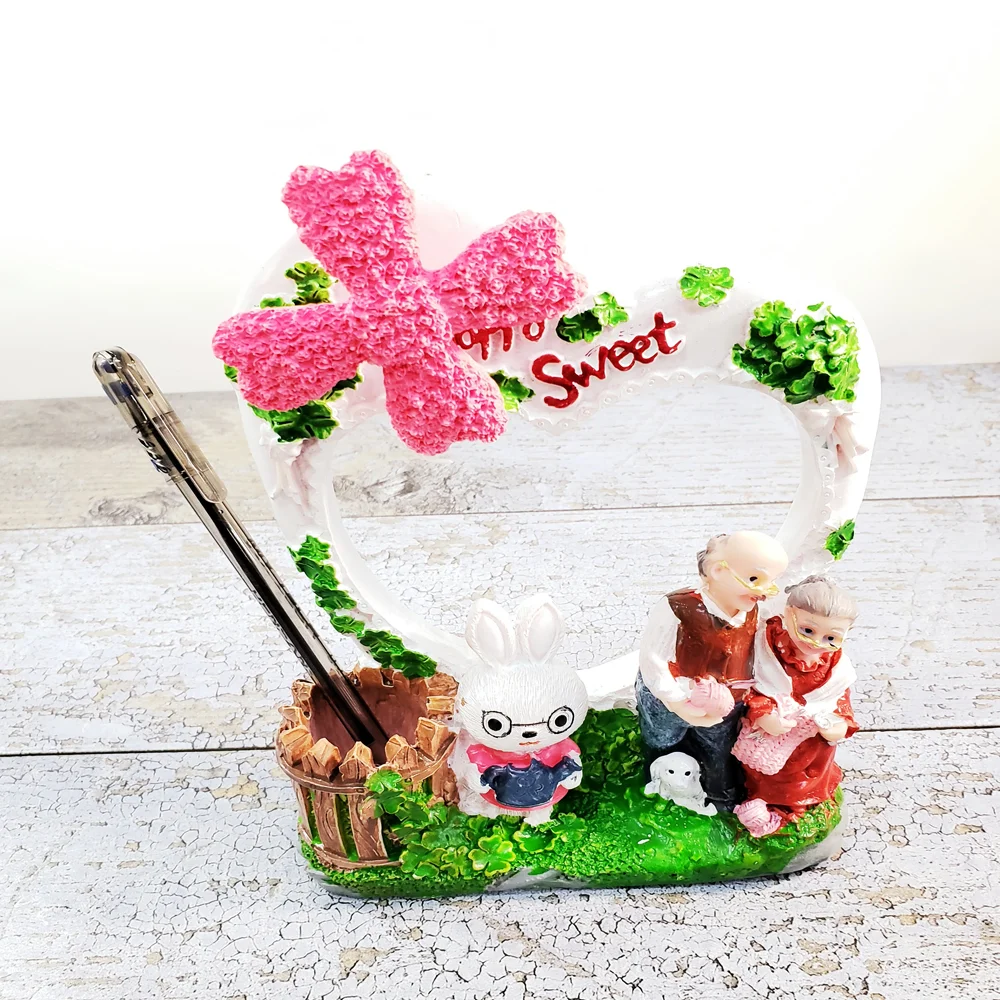 Toptan Resim Çerçeveli Müzikli Dede Nine Biblo