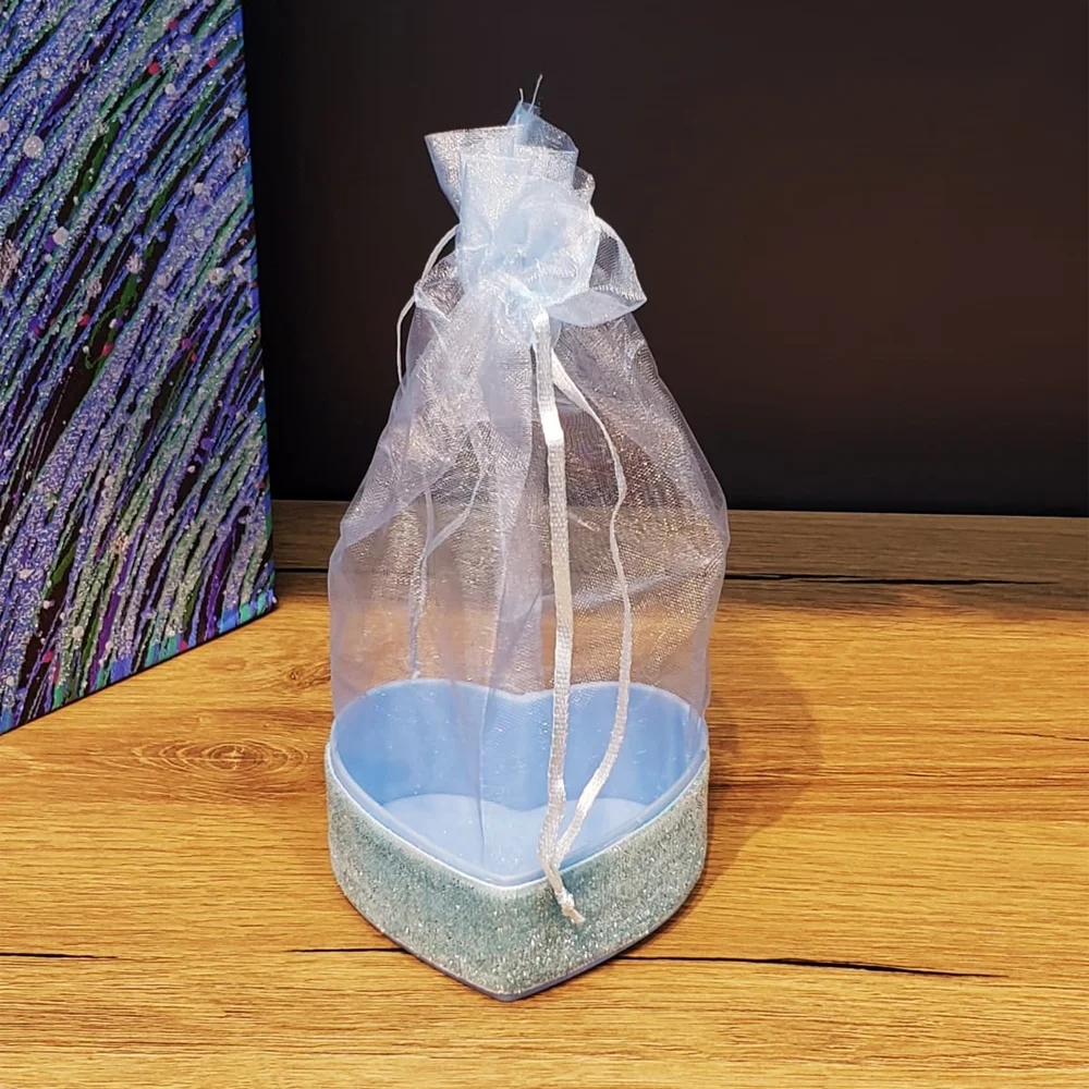 Toptan Kalp Tasarımlı Tül Kese