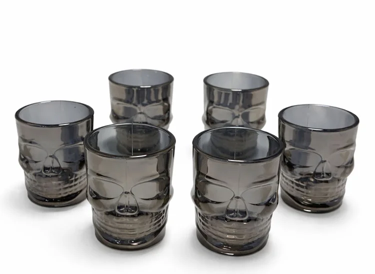 6'Lı Kurukafa Cam Shot Bardağı Alk5115