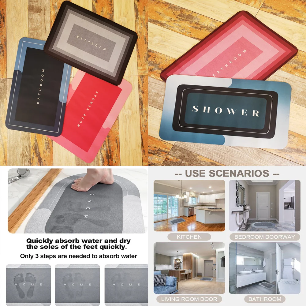 Toptan Kaymaz Tabanlı Su Emici Paspas