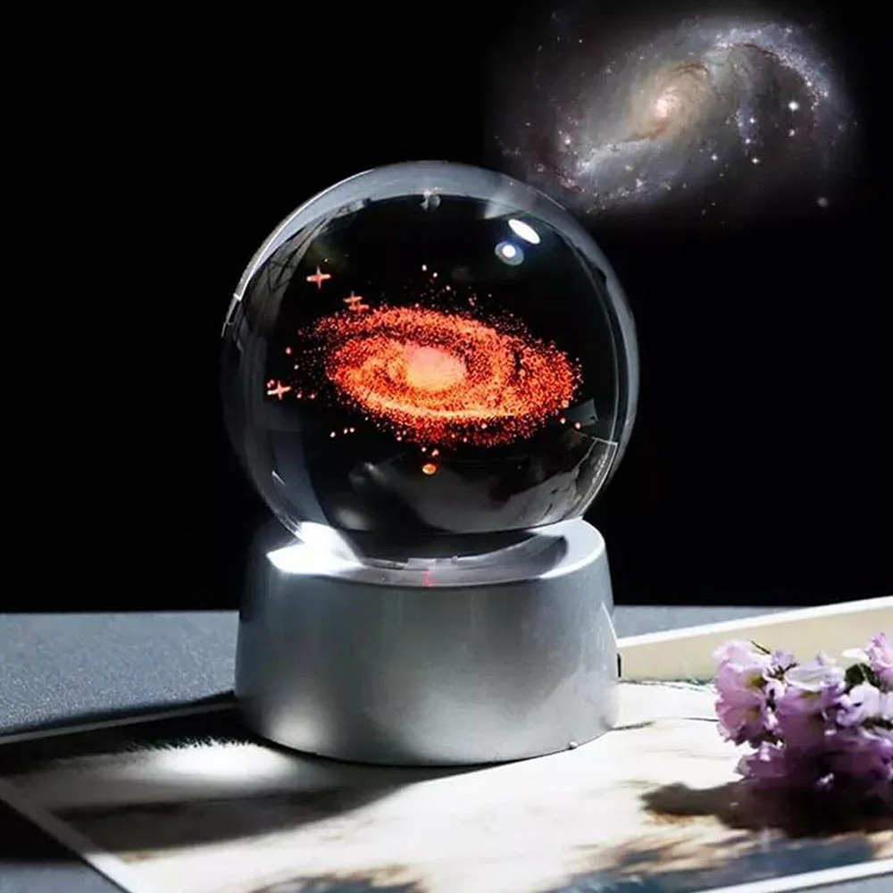 Toptan Samanyolu Galaxy Işıklı Cam Küre