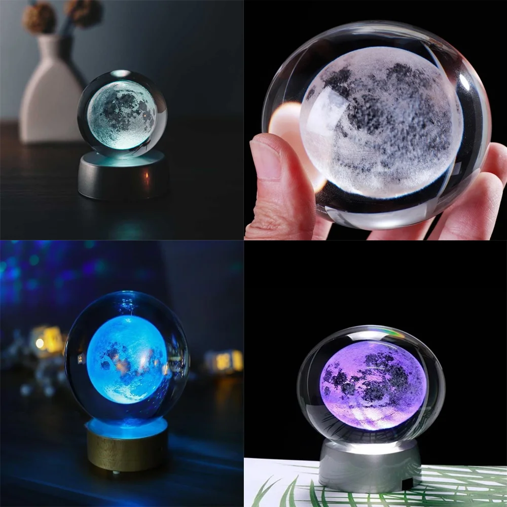 Toptan Dolunay Renk Değiştiren Cam Küre