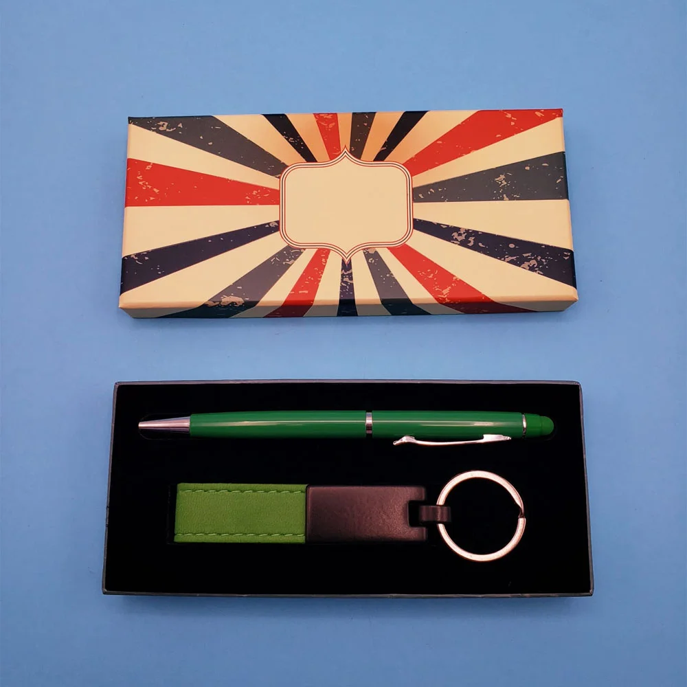 Toptan Yeşil Touchpen Kalem ve Metal Anahtarlık