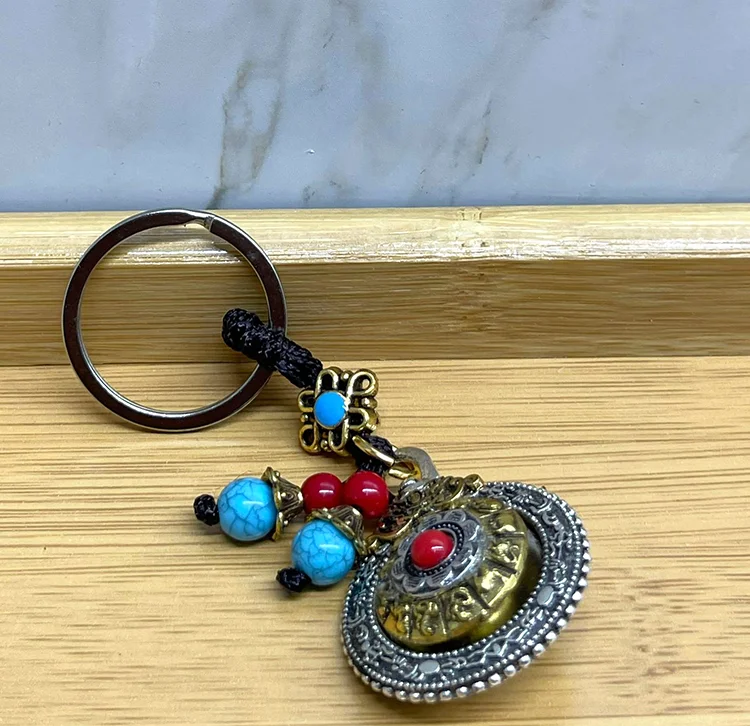 Mantra Çarkı Şans Anahtarlık Alk4465