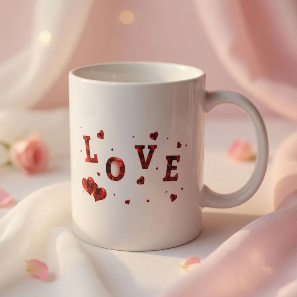 Toptan Love Tasarım Kupa Bardak