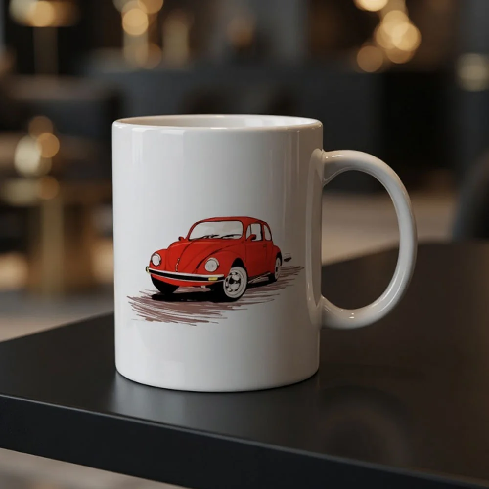 Toptan Kırmızı Vosvos Baskılı Kupa