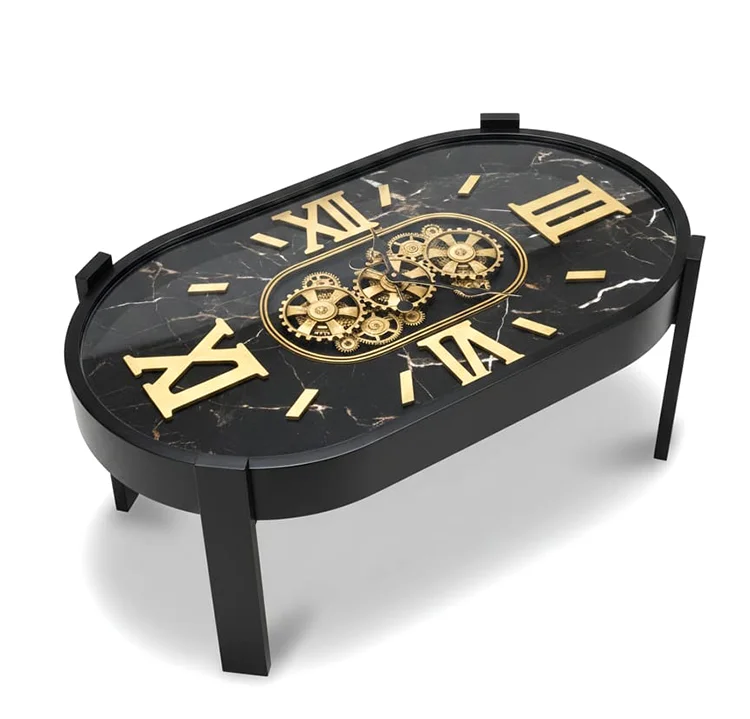 Metal Çarklı Sehpa Saat Alk4867