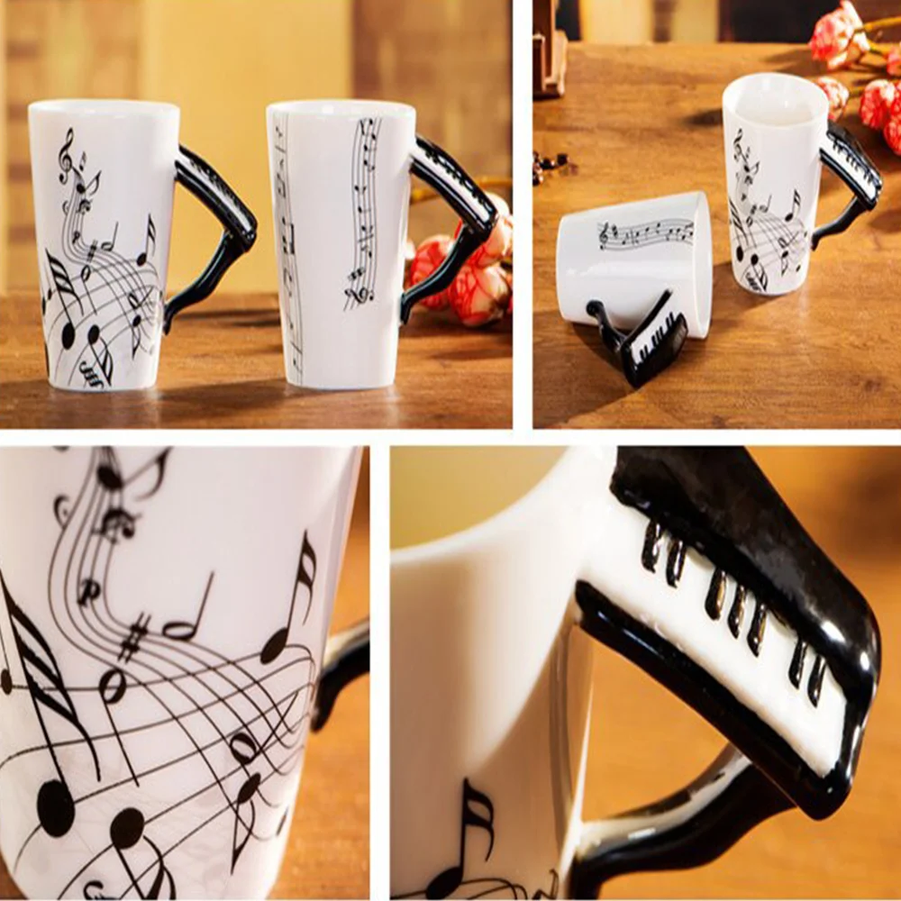 Toptan Piyano Kulplu Kupa Bardak