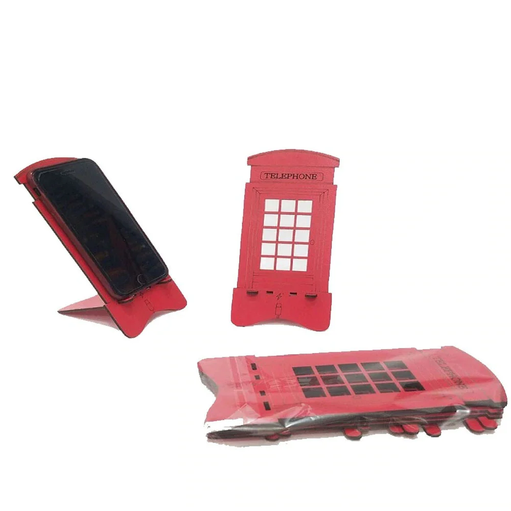 Toptan Ahşap London Telefon Tutucu