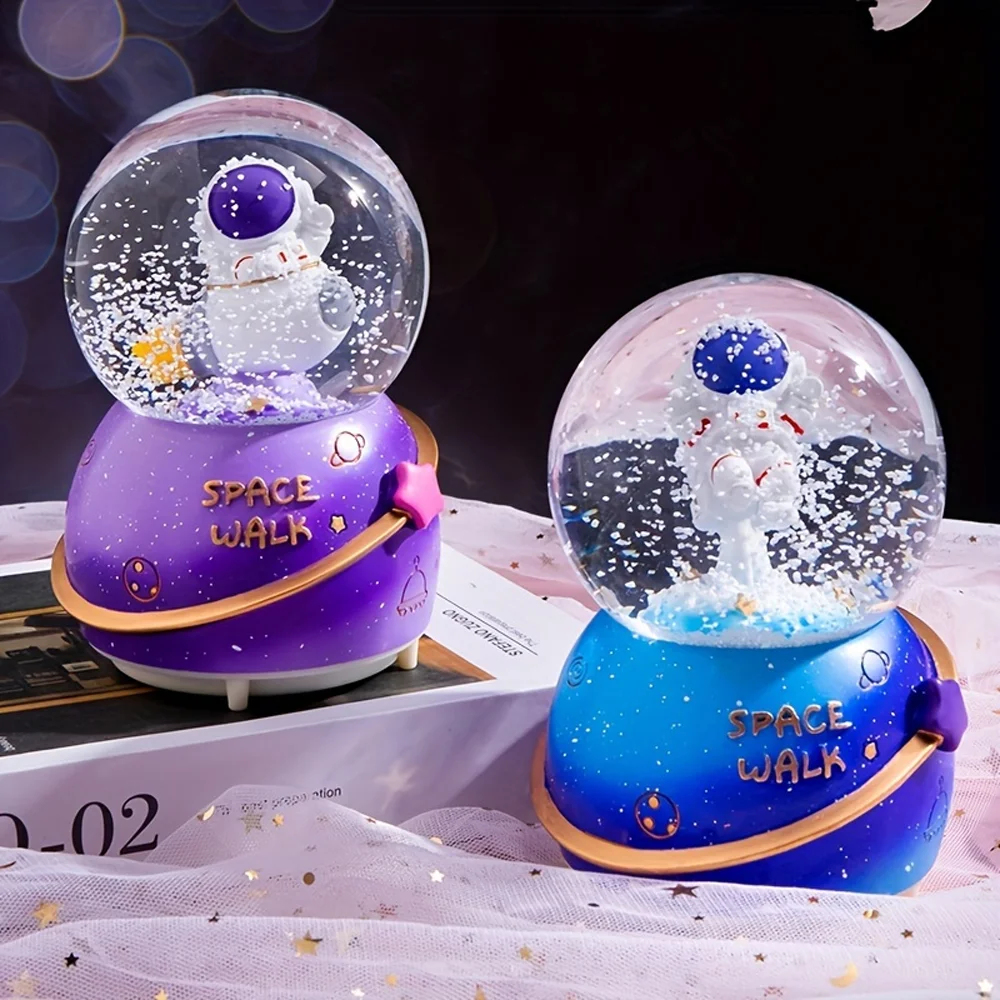 Toptan Orta Boy Astronot Tasarımlı Kar Küresi