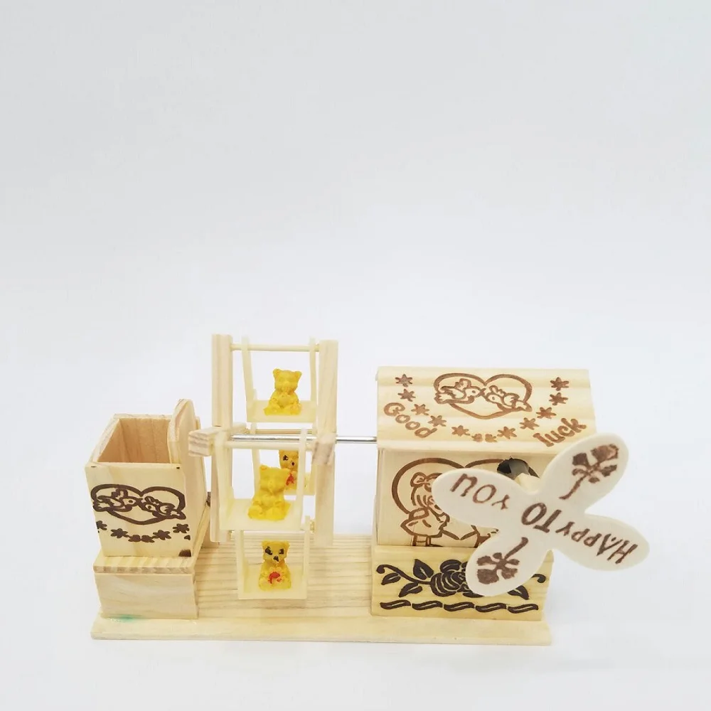 Toptan Ahşap Değirmen Kalemlik