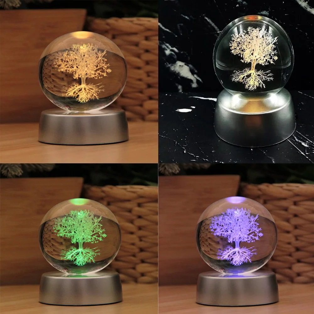 Toptan Hayat Ağaçı Tasarımlı Cam Küre