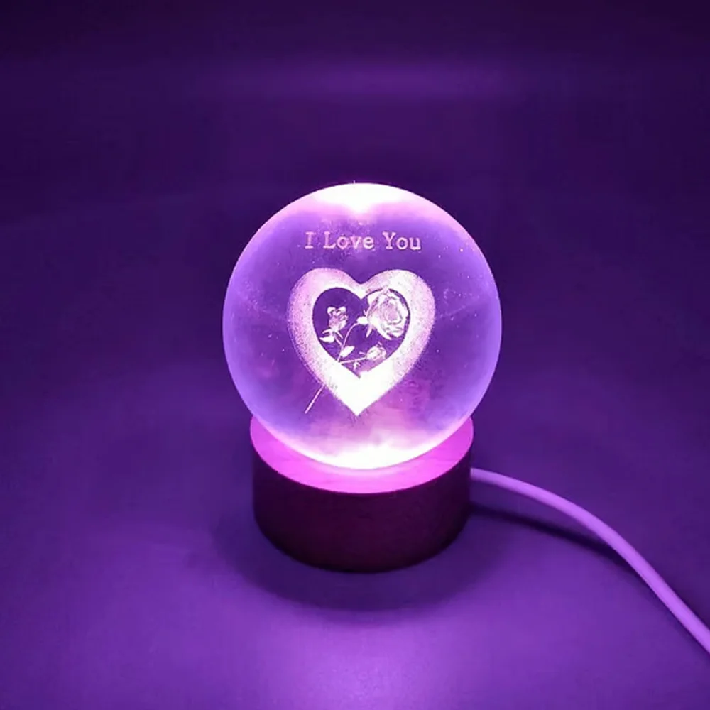 Toptan I Love You Tasarım Işıklı Küre