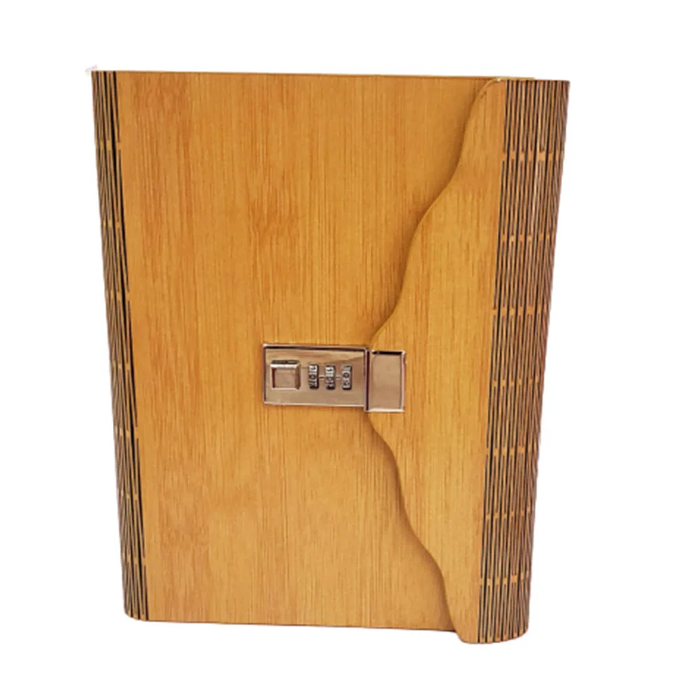 Toptan Ahşap Kapaklı Küçük Boy Şifreli Defter