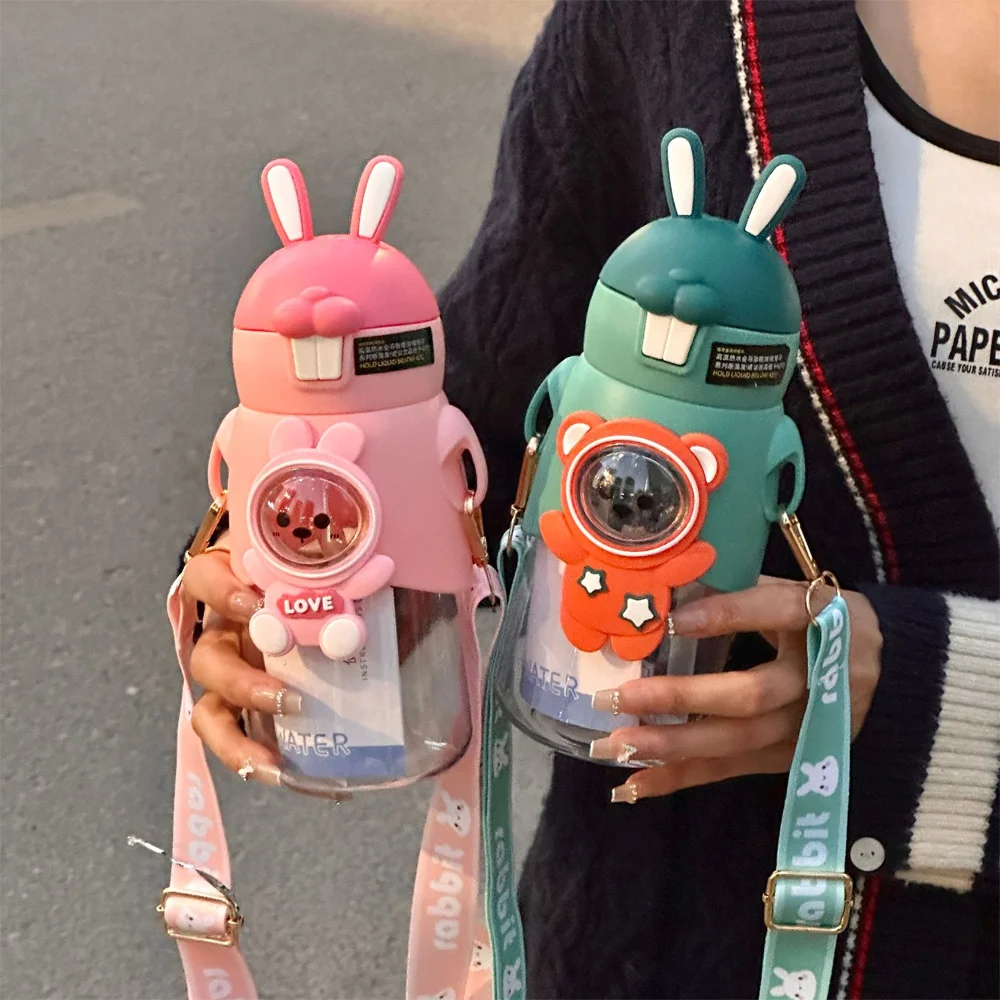 Toptan Tavşan Tasarımlı Su Matarası