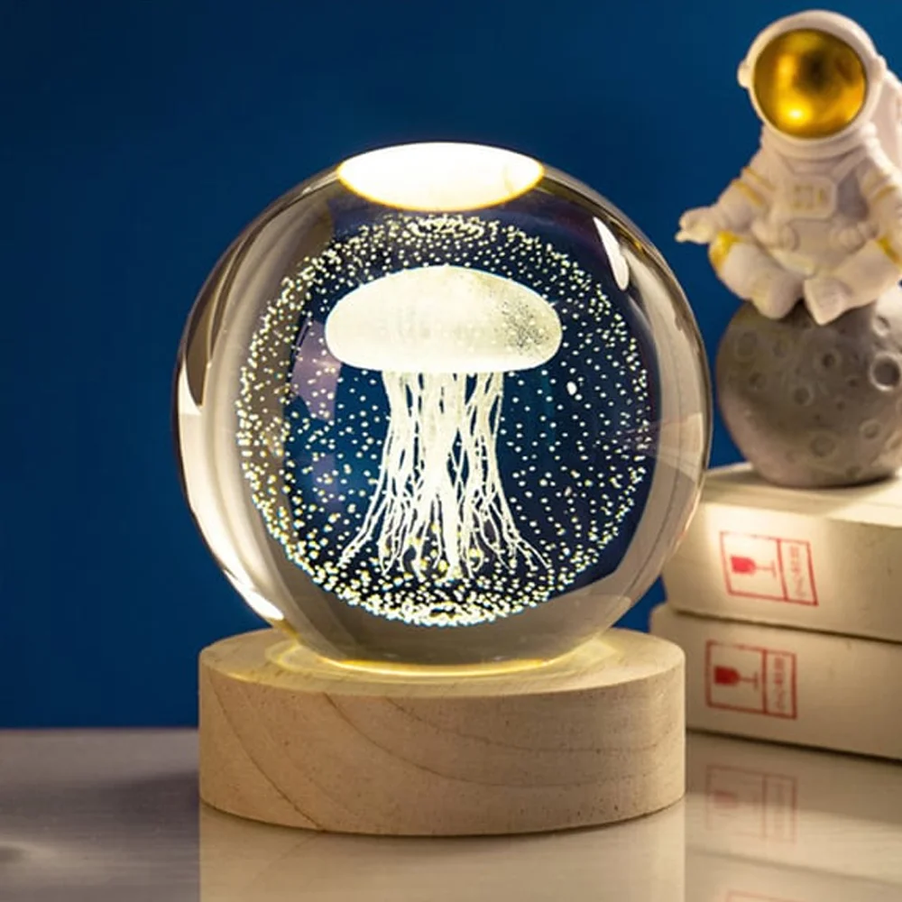Toptan Deniz Anası Işıklı Cam Küre