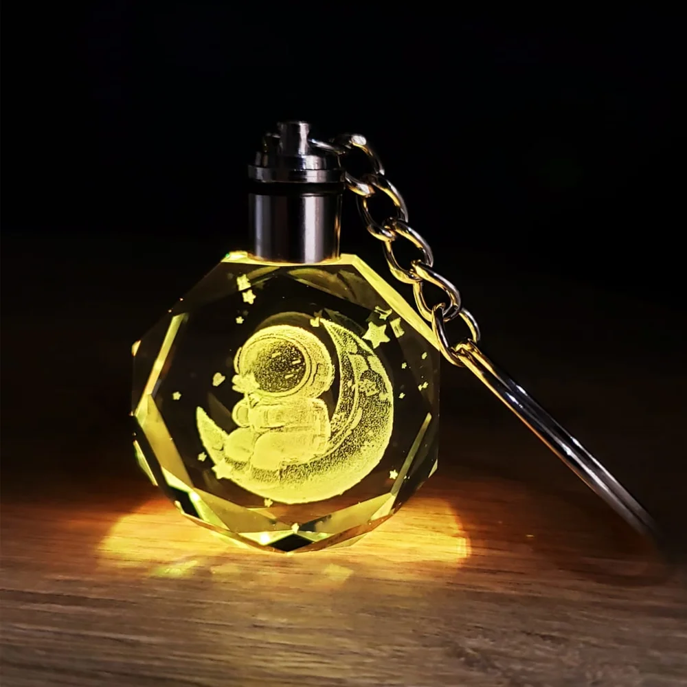 Toptan Renk Değiştiren Astronot Tasarımlı Anahtarlık