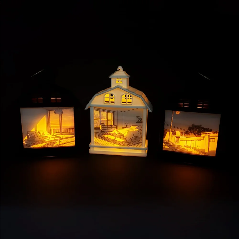 Toptan Nostaljik Ev Tasarımlı Dekoratif Led