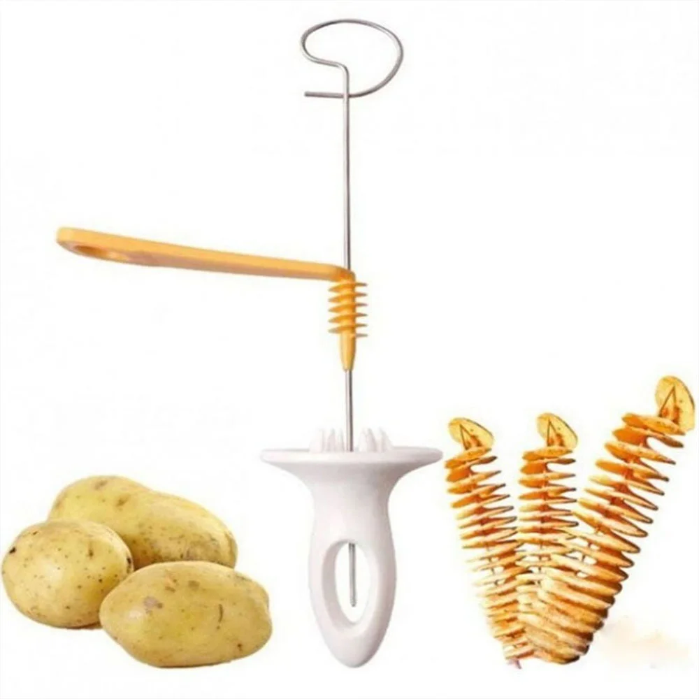 Toptan Sprial Çubukta Patates Cips Yapma Aleti Patates Dilimliyici