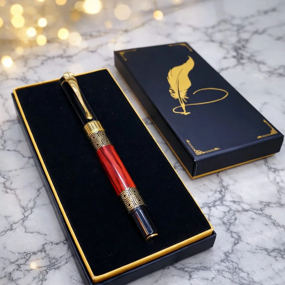 Toptan Gold Desenli Metal Roller Kalem