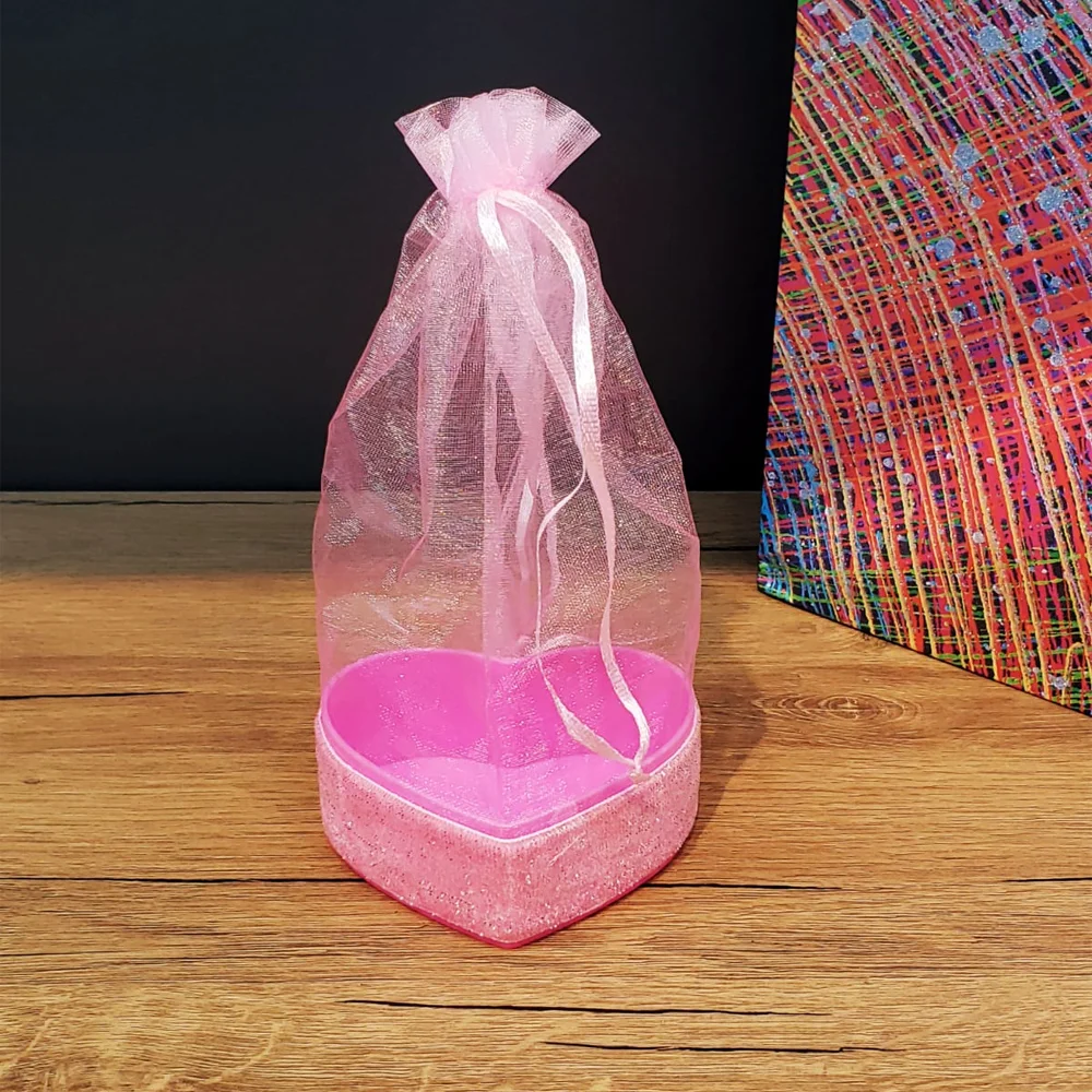 Toptan Pembe Tül Kese