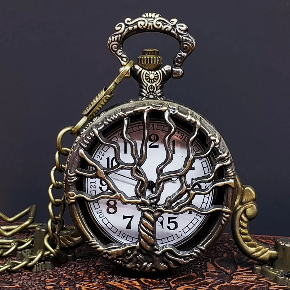 Toptan Hayat Ağaçı Tasarımlı Köstekli Saat