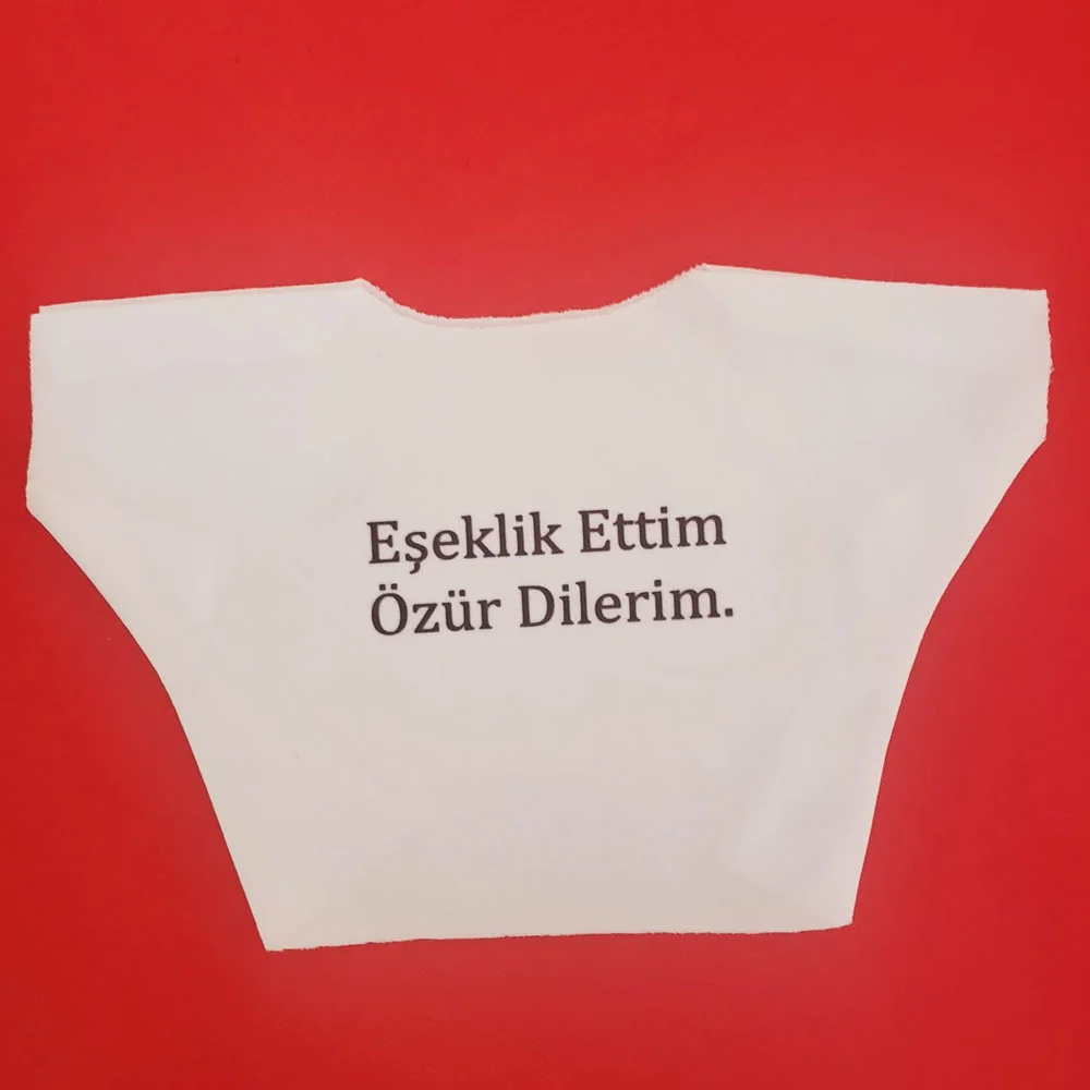 Toptan Eşeklik Ettim Yazılı Oyuncak Tişörtü
