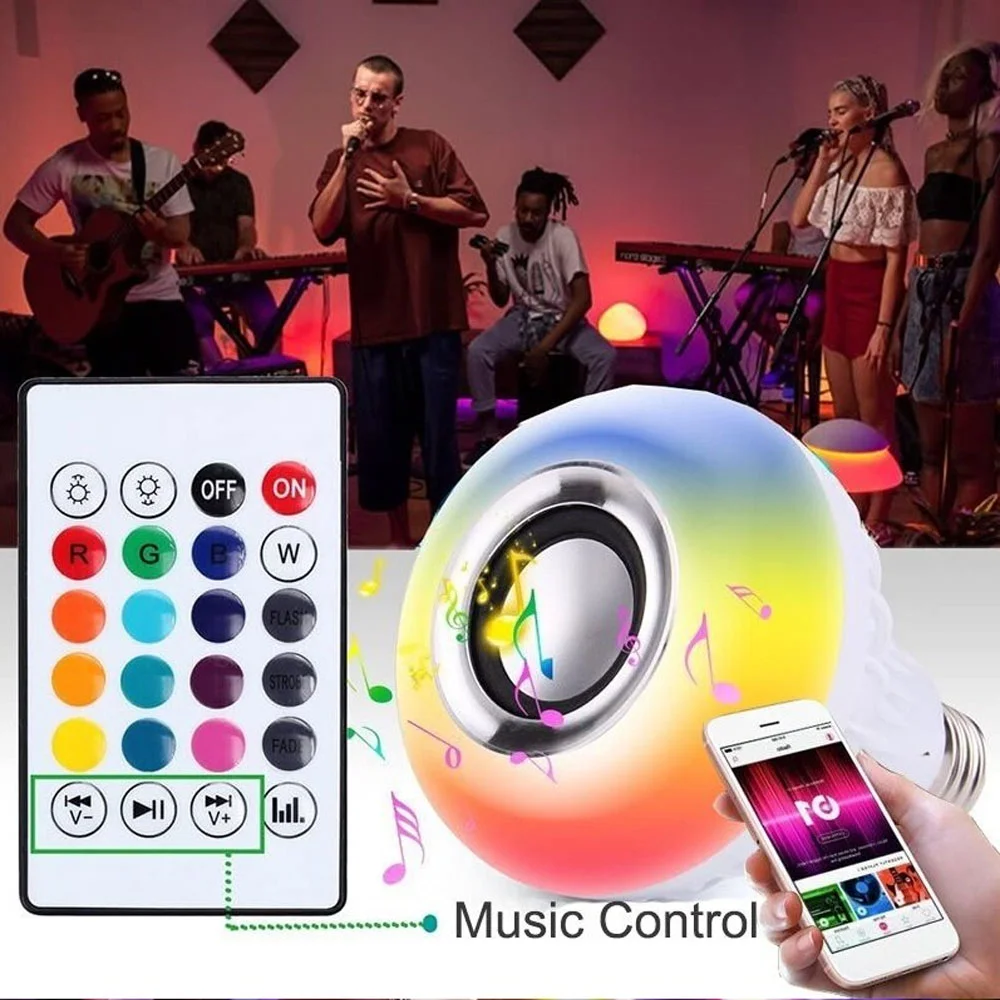 Toptan Uzaktan Kumandalı Bluetooth Led Ampül Lamba